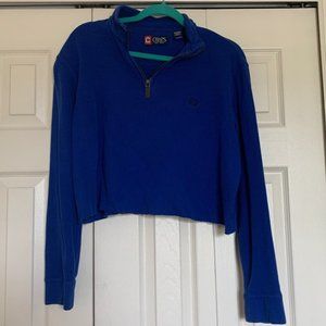 blue pullover